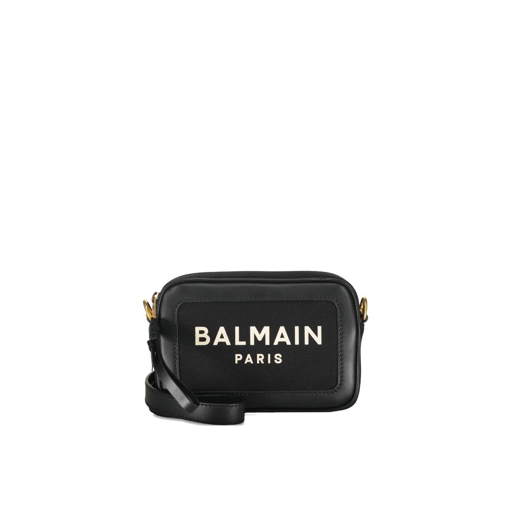 Black Cotton Shoulder Bag