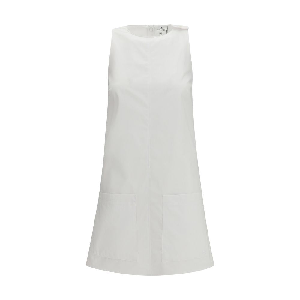 White Cotton Casual Dress
