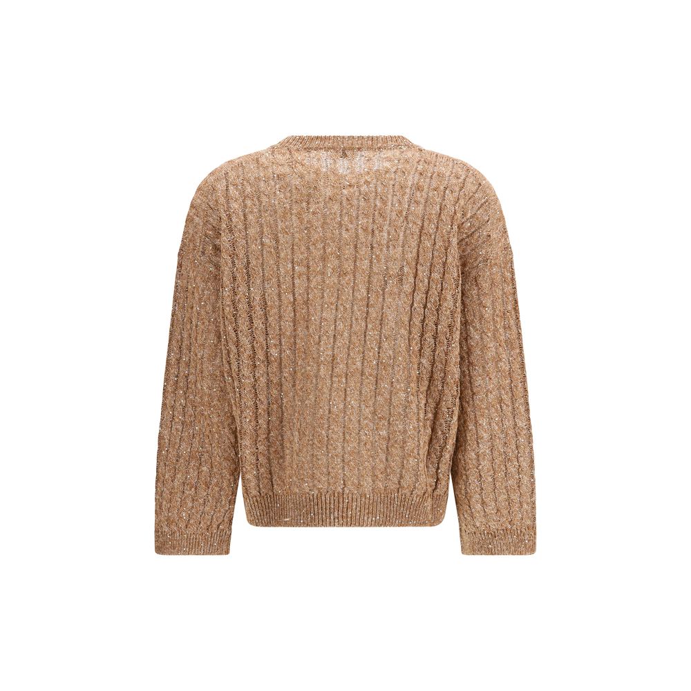 Brown Linen Sweatshirt