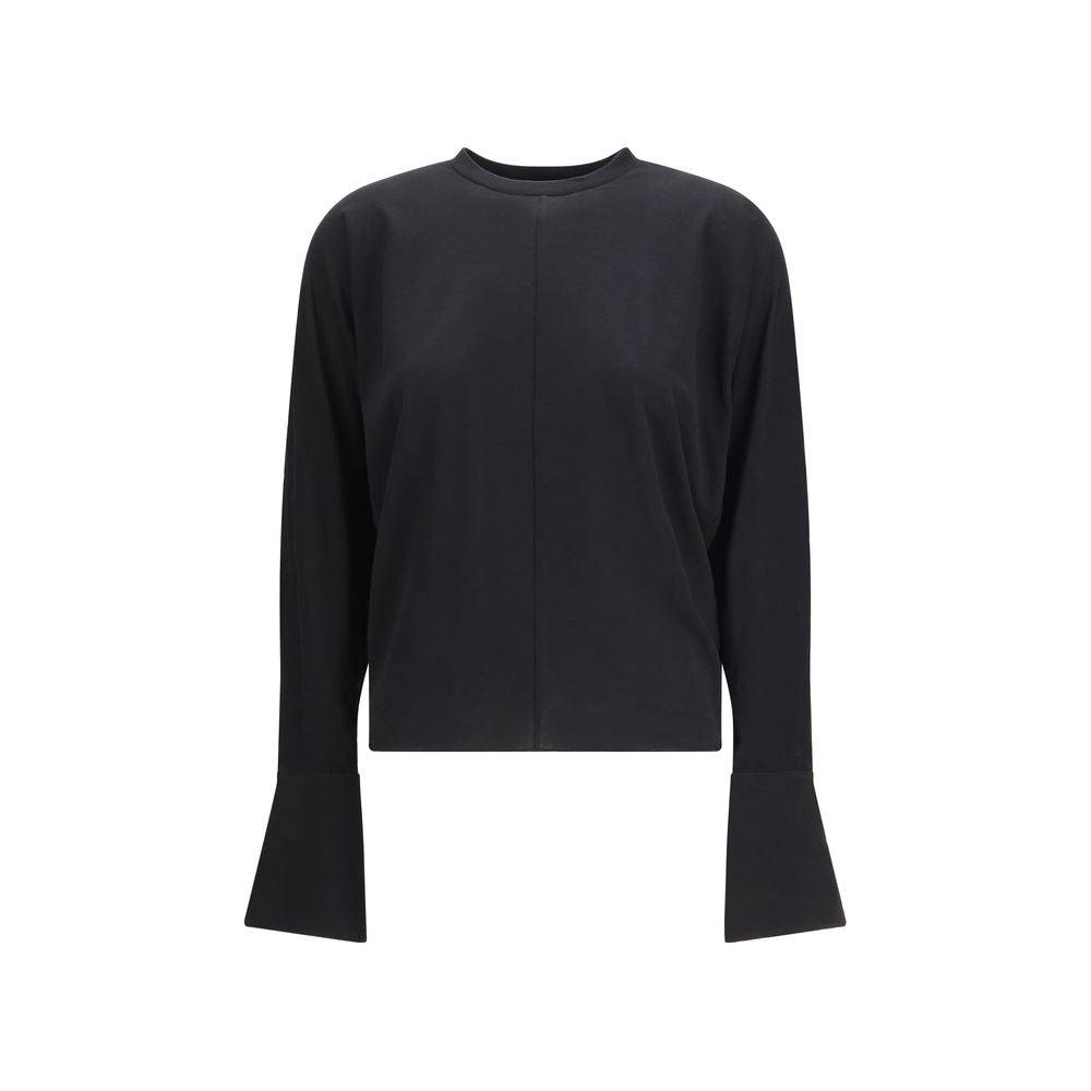 Black Cotton Sweatshirt