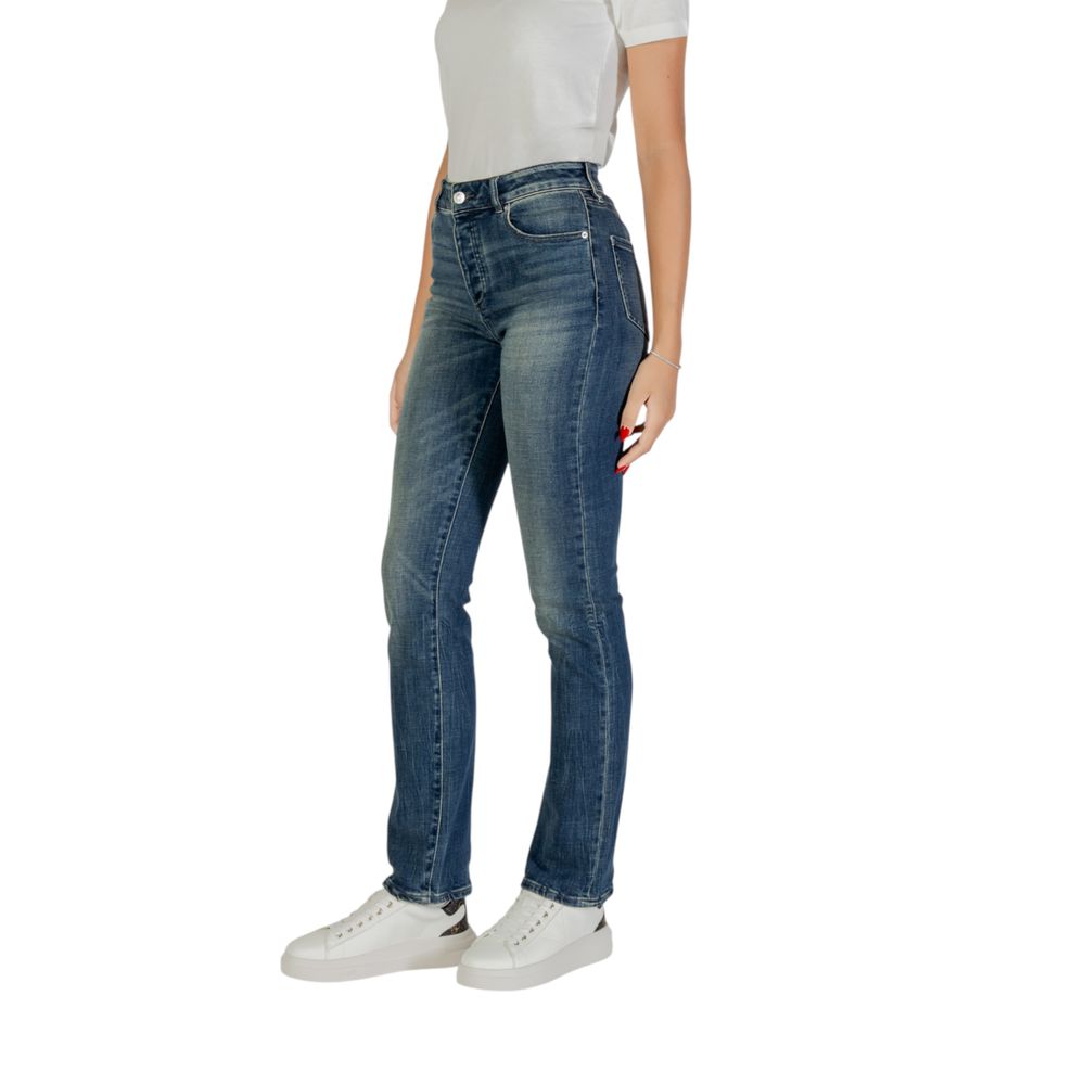 Blue Cotton Skinny Jeans