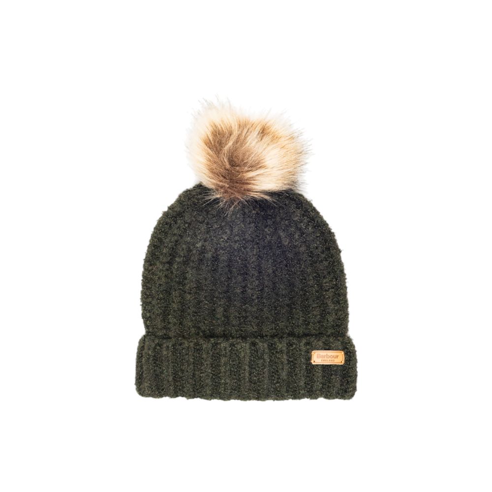 Green Polyester Beanie