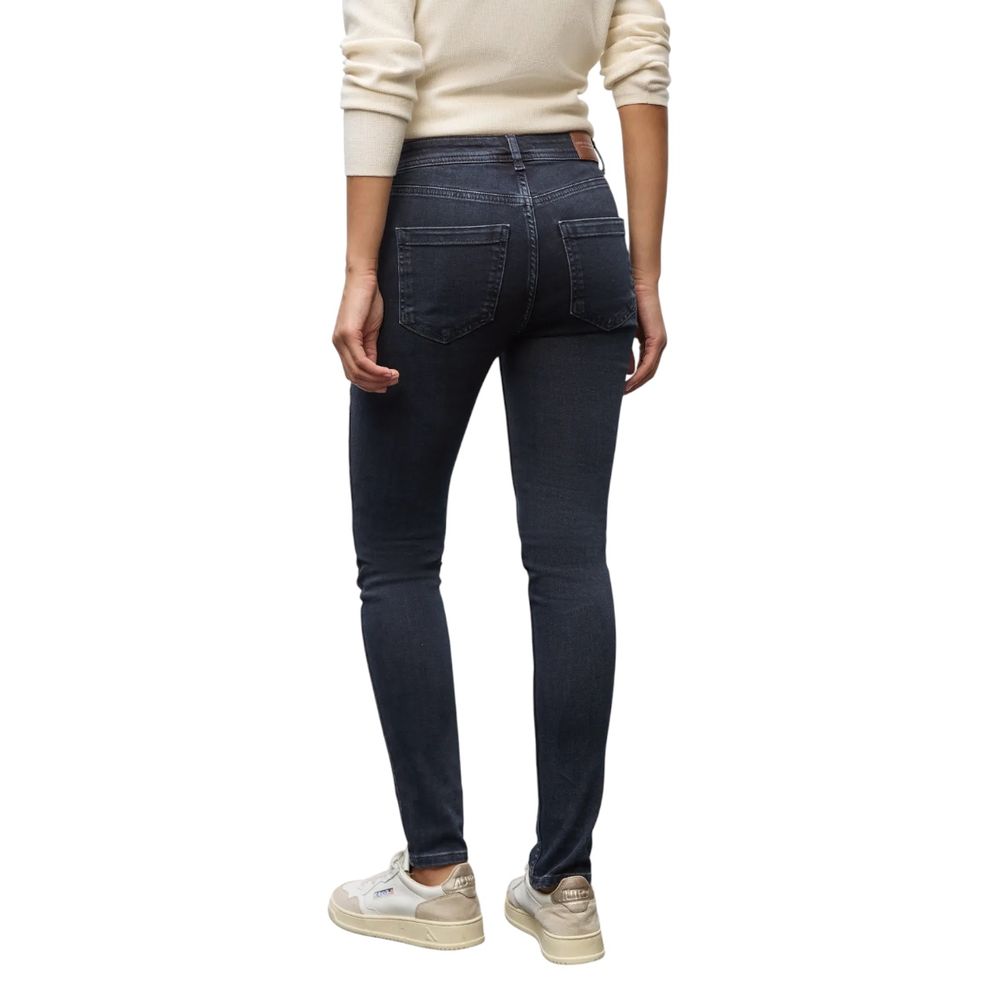 Blue Cotton Skinny Jeans