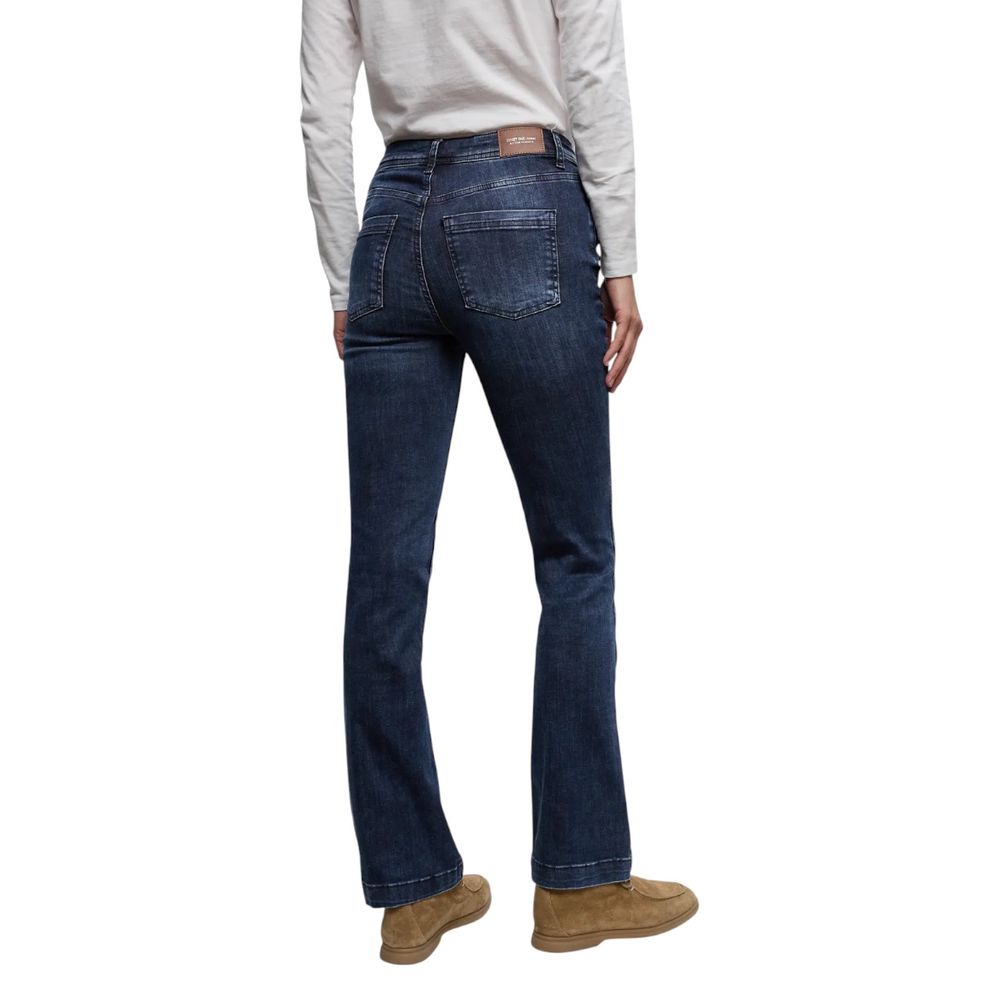 Blue Cotton Skinny Jeans