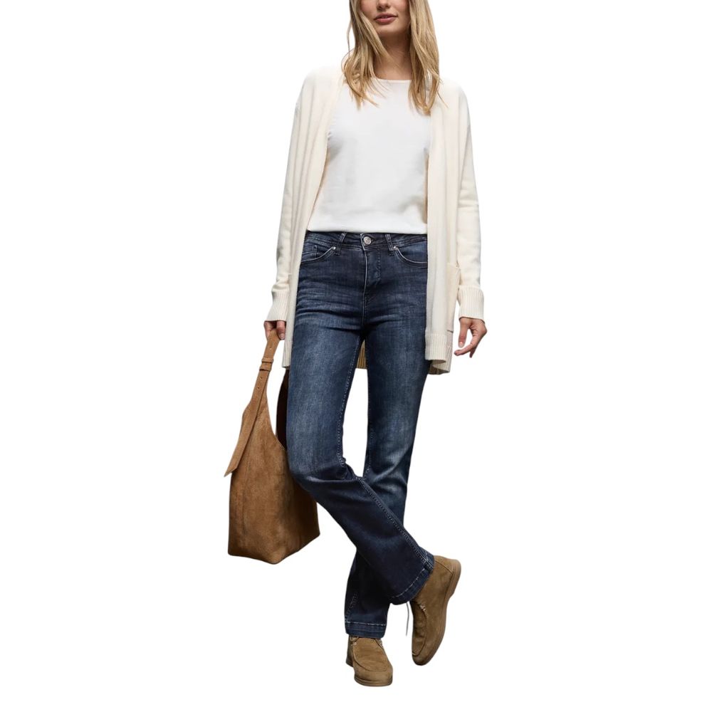 Blue Cotton Skinny Jeans