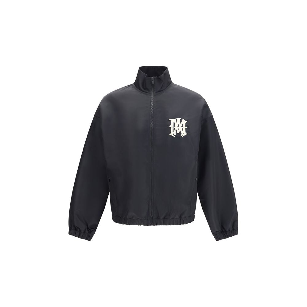 Black Nylon Bomber