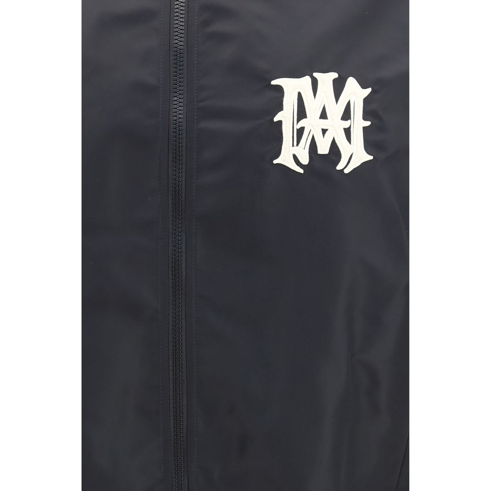 Black Nylon Bomber