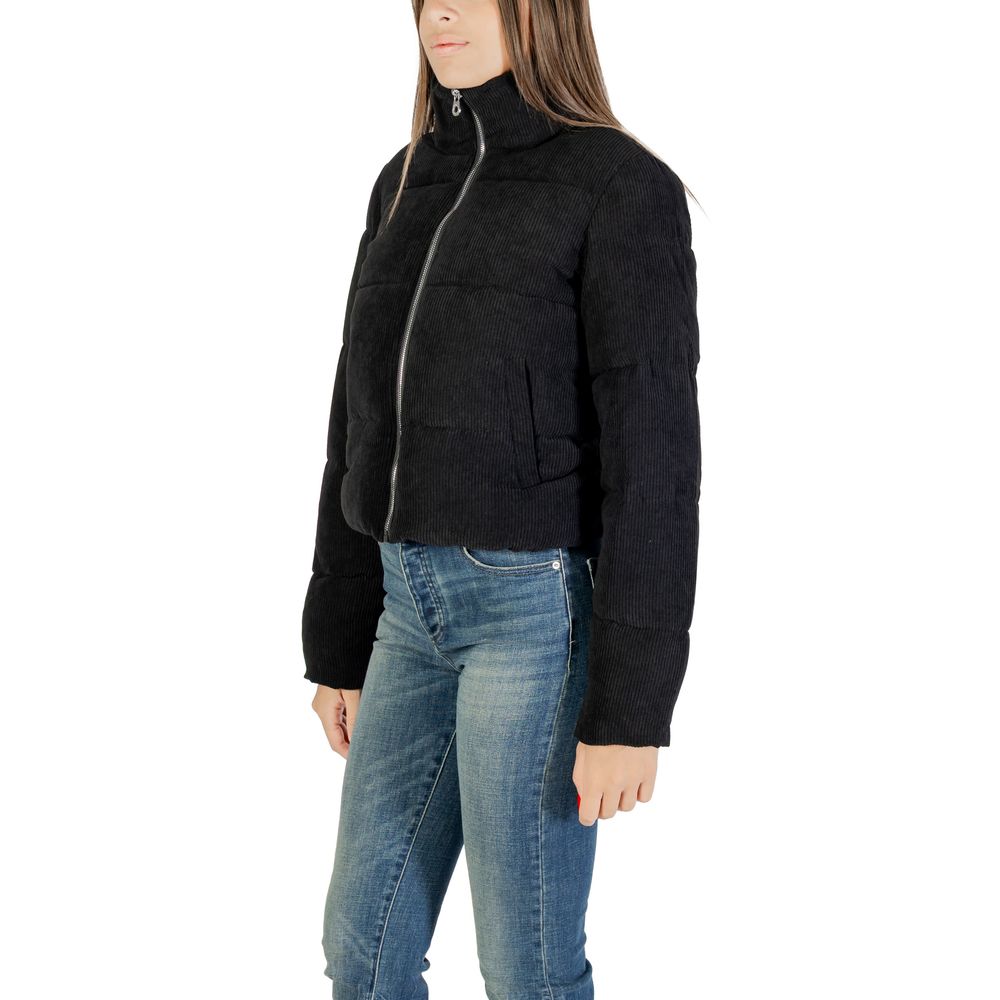 Black Polyester Coat