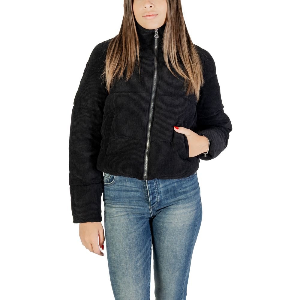 Black Polyester Coat