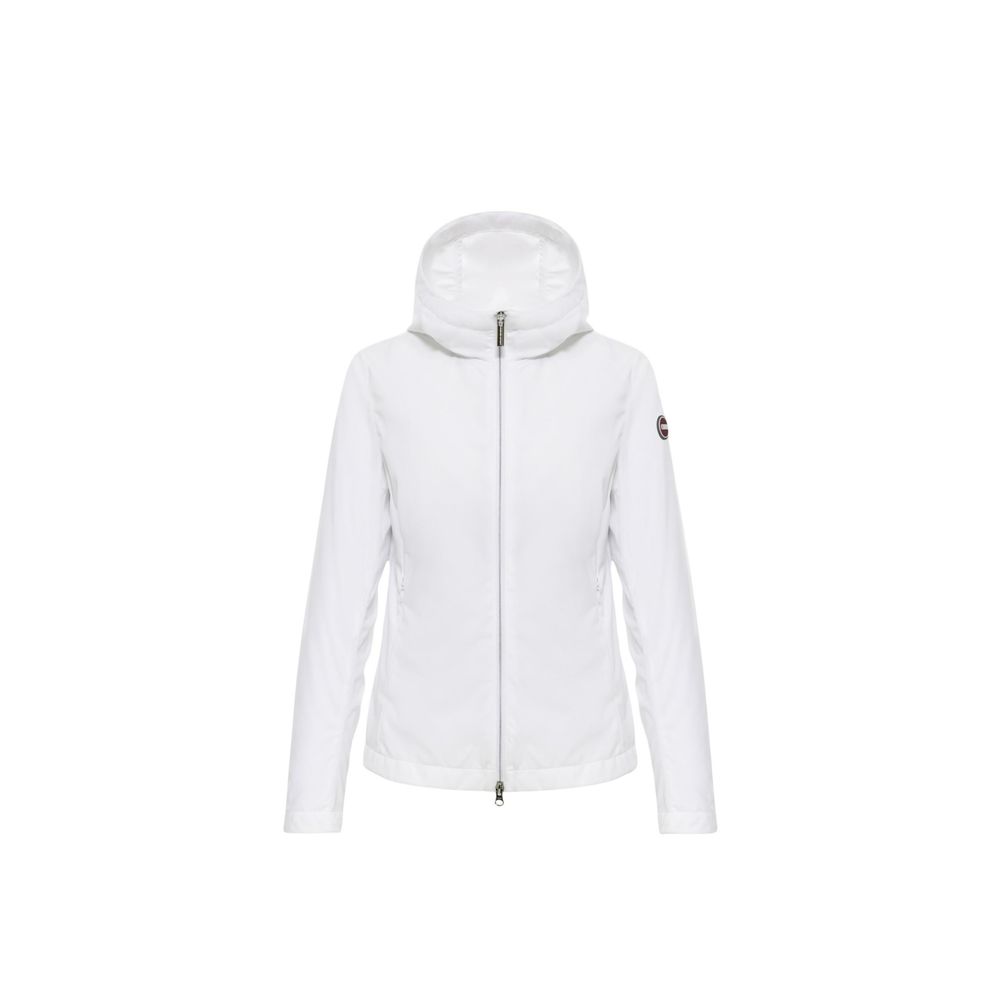 White Polyester Shell Jacket