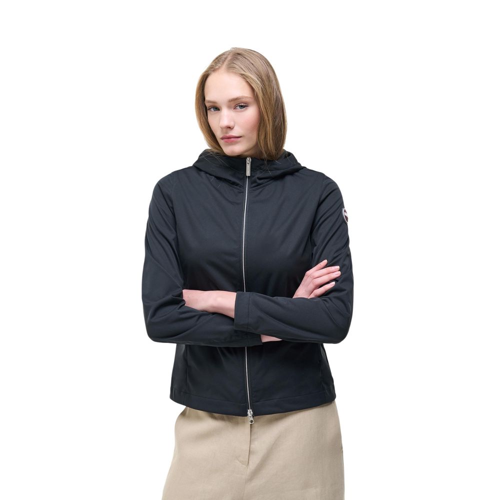 Black Polyester Shell Jacket