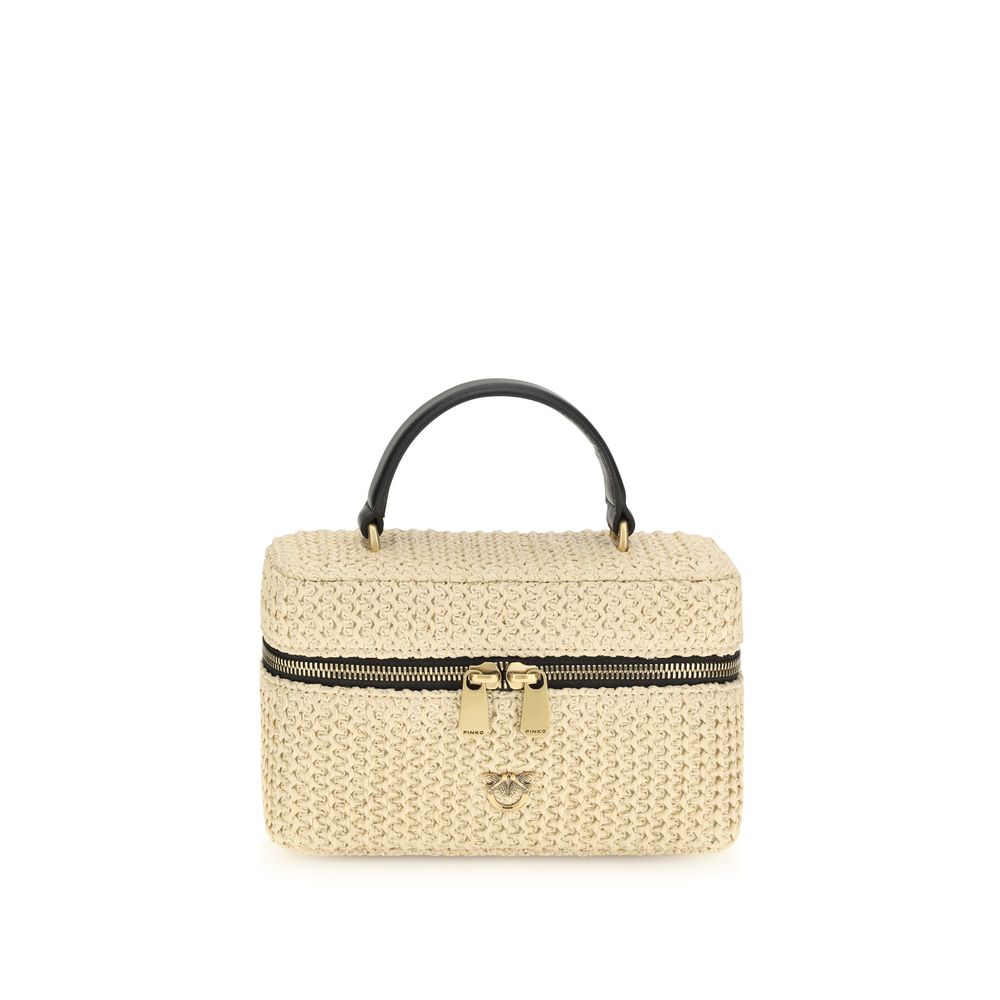 Beige Raffia Handbag