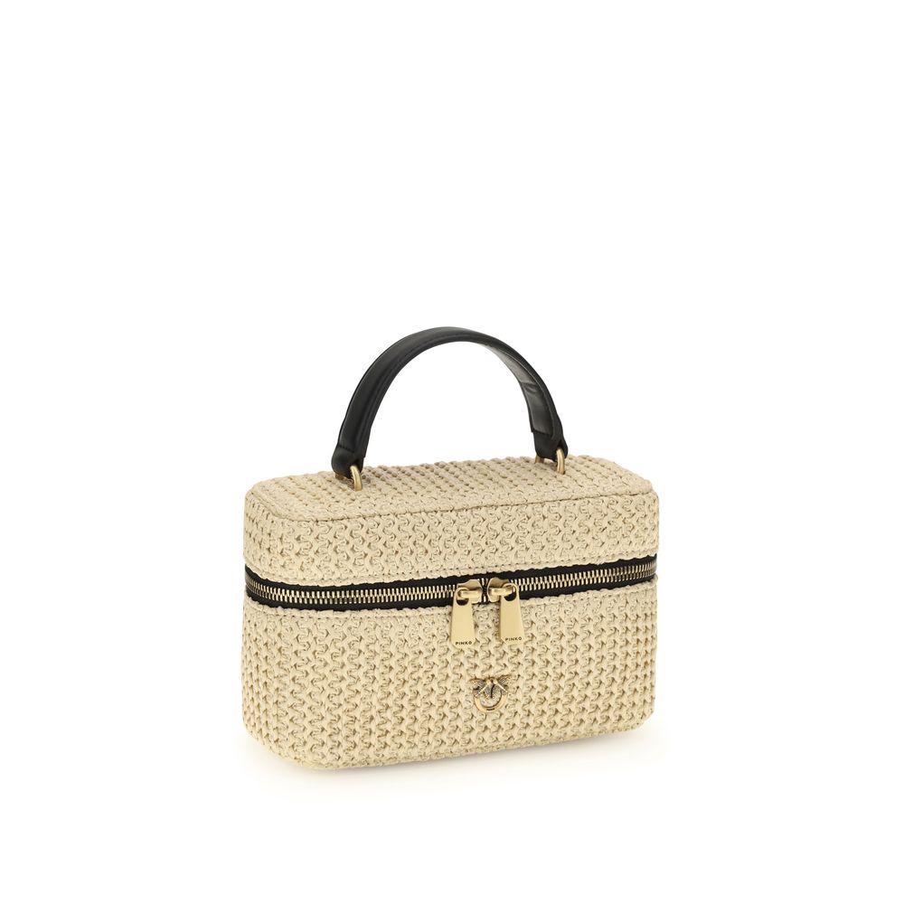 Beige Raffia Handbag