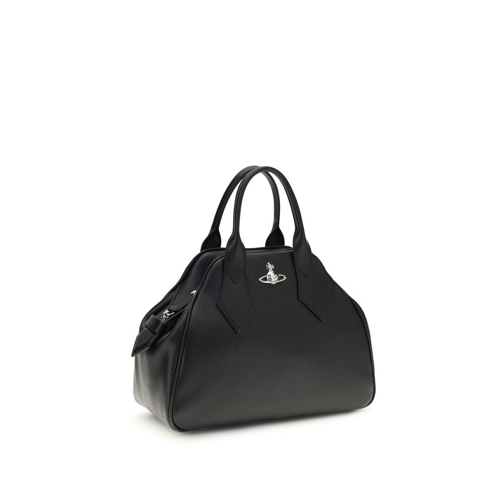 Black Polyurethane Handbag