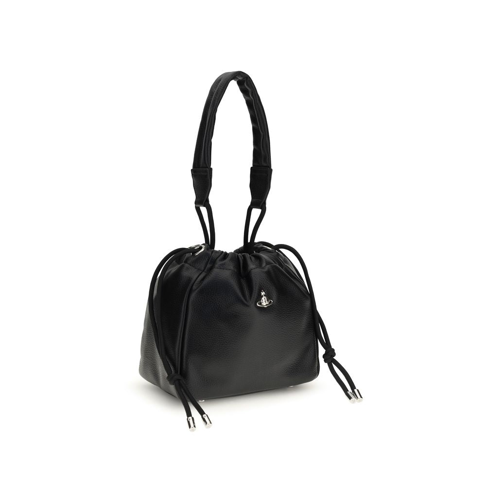 Black Polyethylene Shoulder Bag