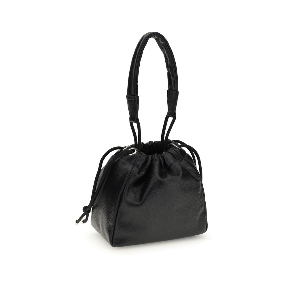 Black Polyethylene Shoulder Bag