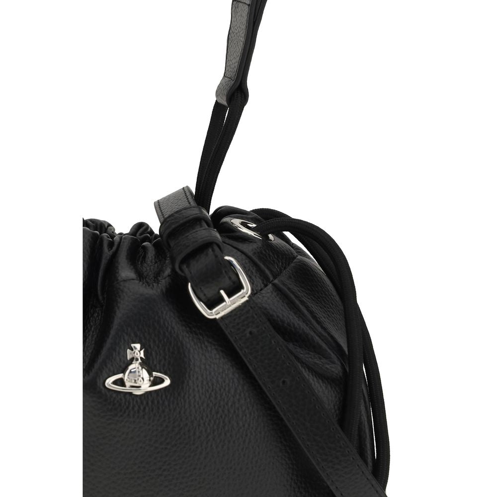 Black Polyethylene Shoulder Bag