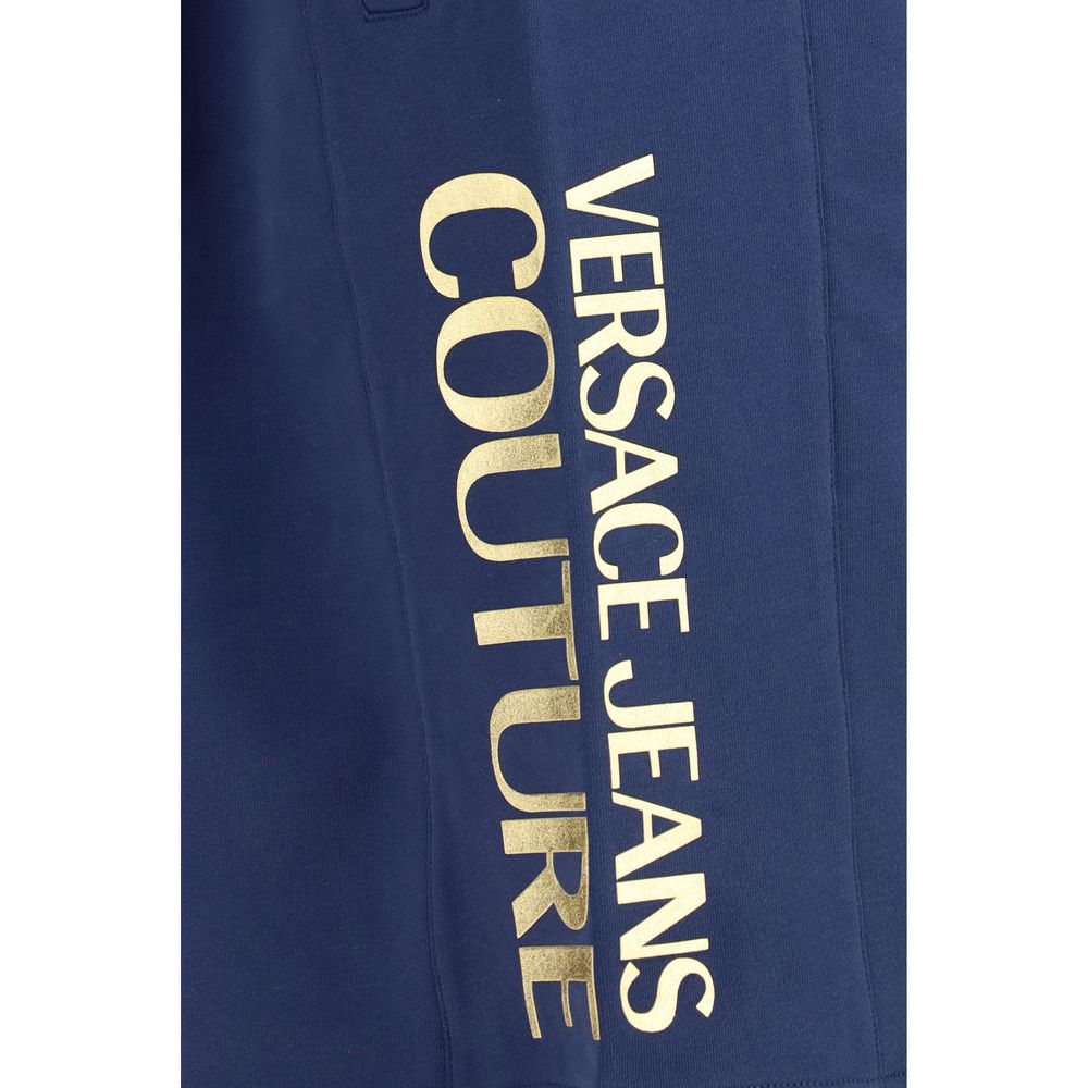 Blue Cotton Bermuda Shorts