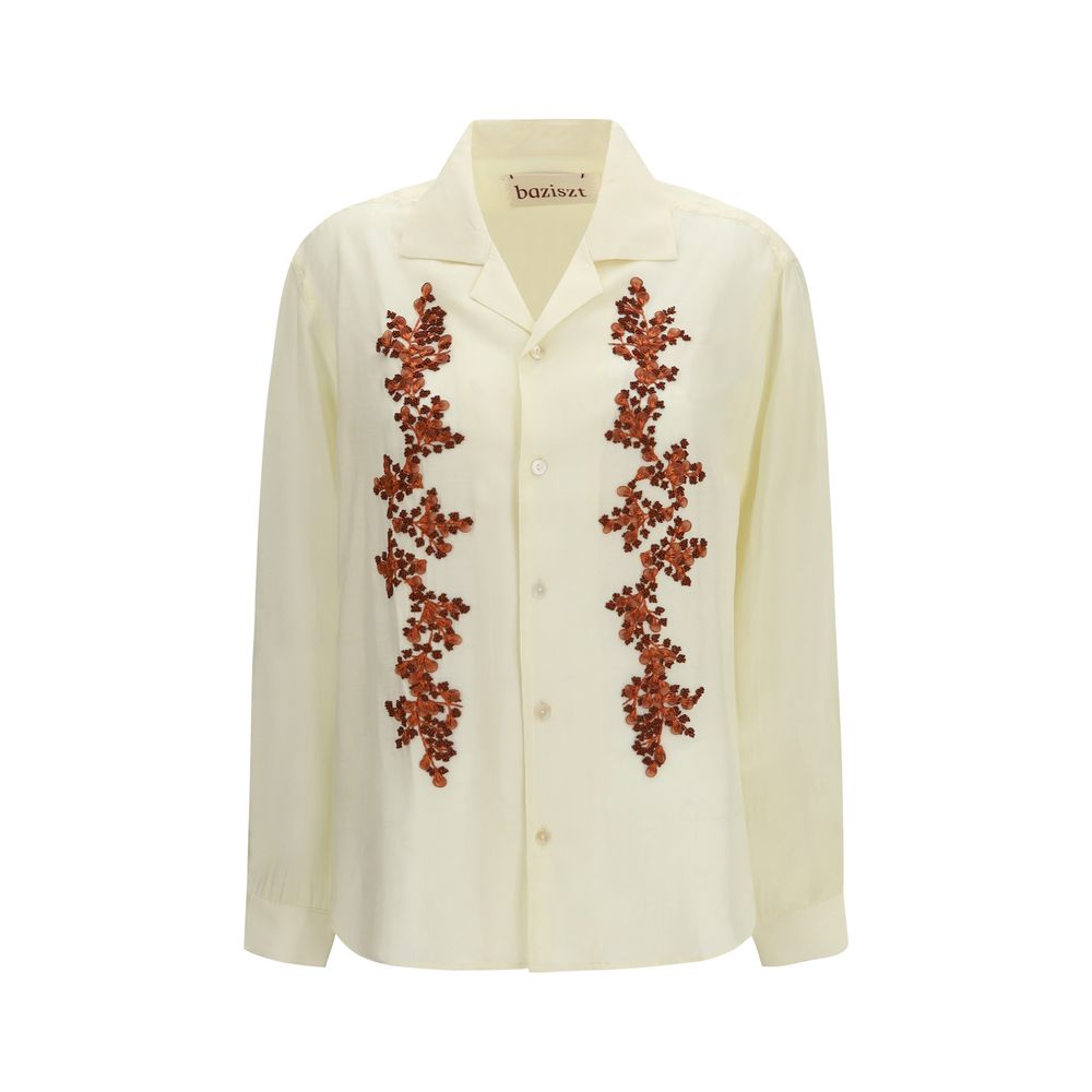 Bicolor Cotton Pattern Shirt