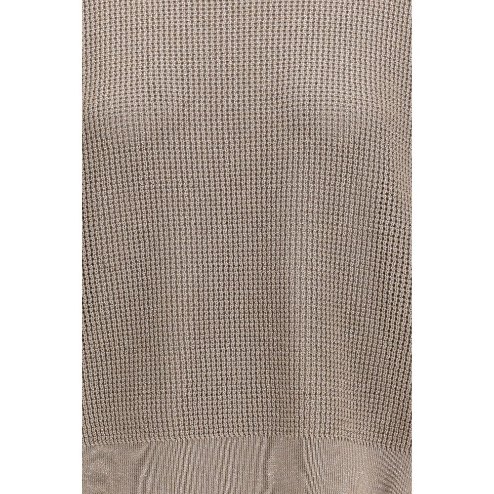 Gold Cotton Sweatshirt