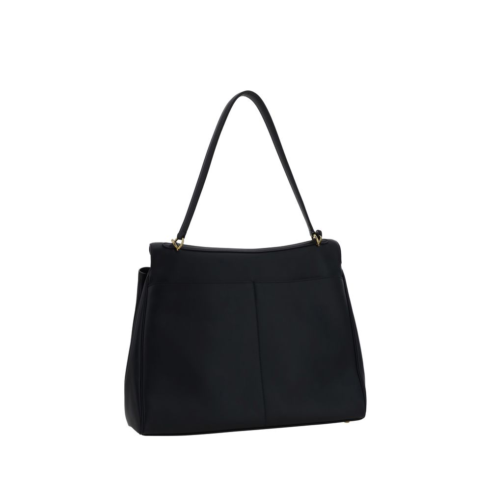 Black Calf Leather Bos Taurus Shoulder Bag