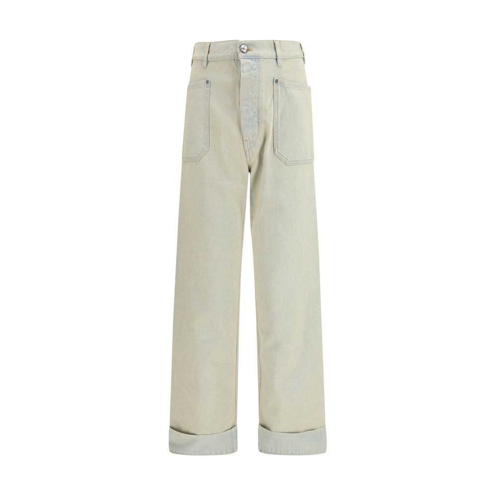 Blue Cotton Jeans Denim