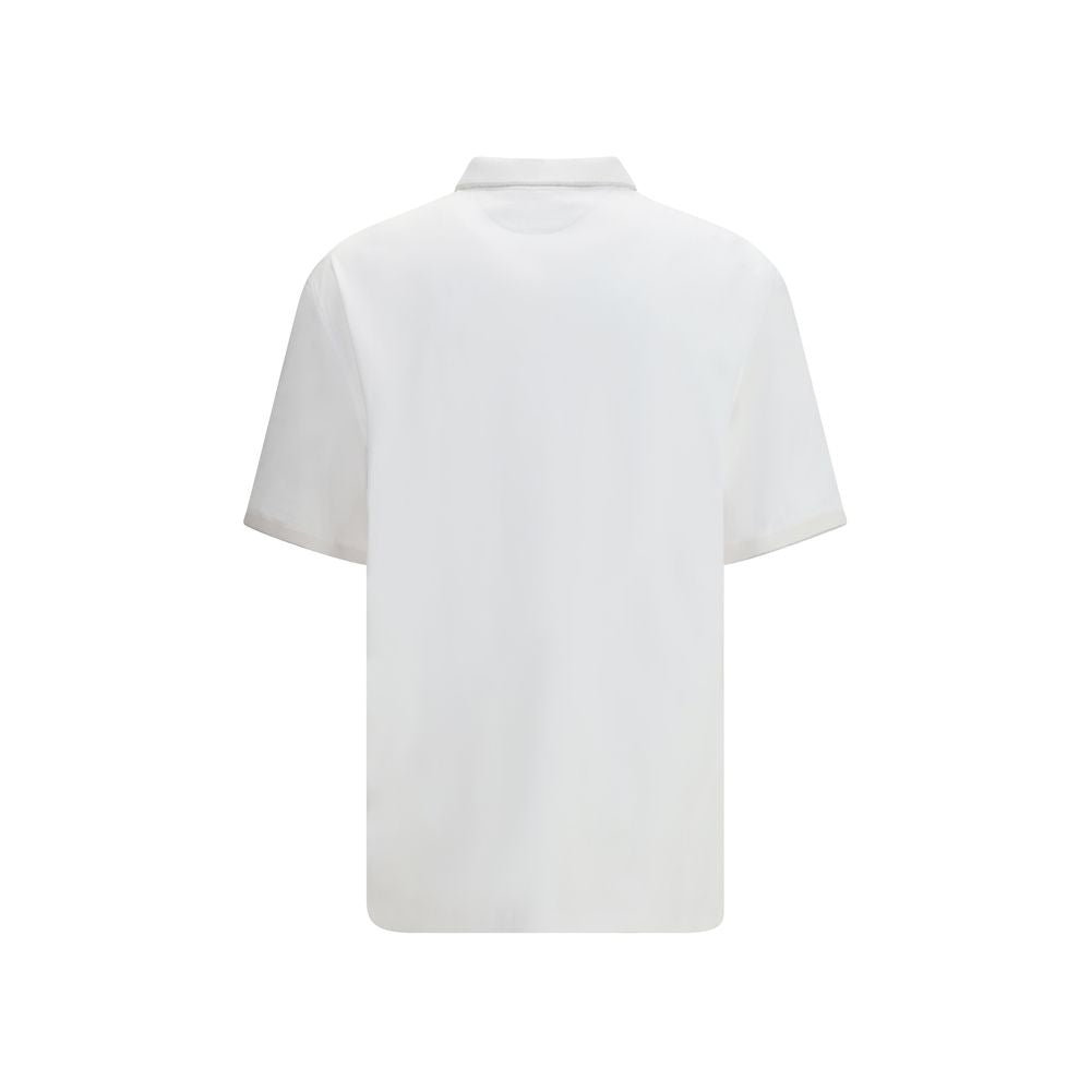 White Cotton Polo Shirt