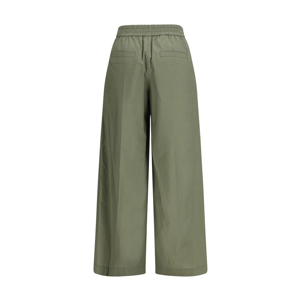 Bicolor Cotton Casual Pants