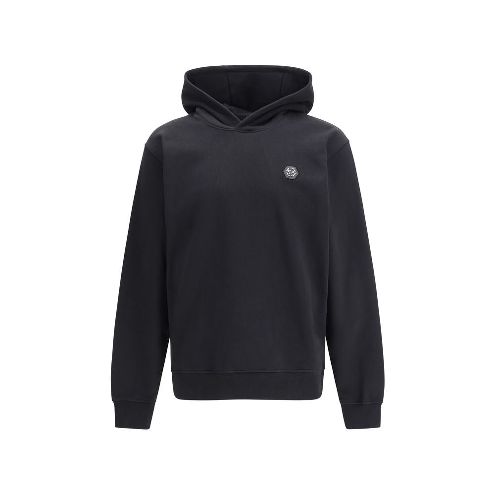 Black Cotton Sweatshirt