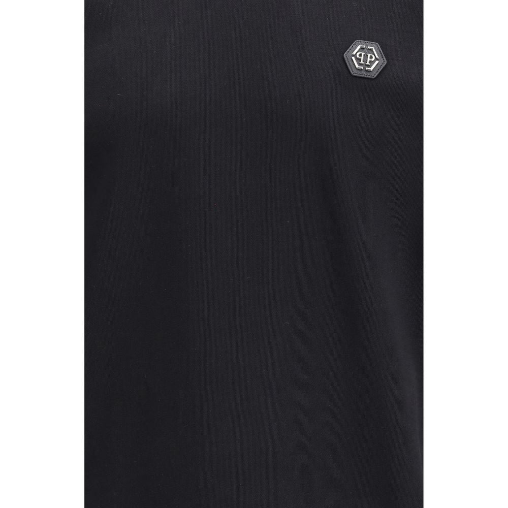 Black Cotton Sweatshirt