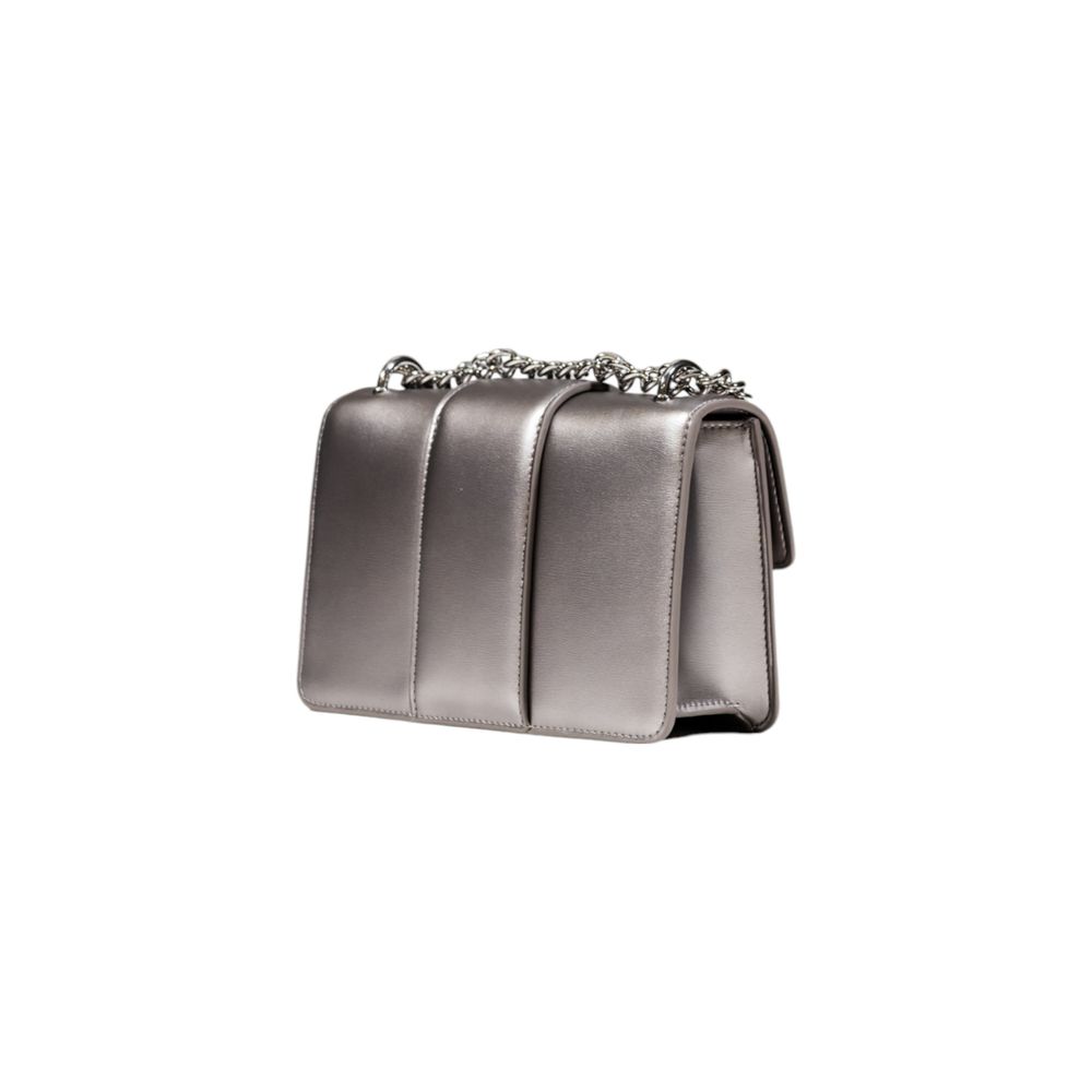 Gray Polyester Handbag