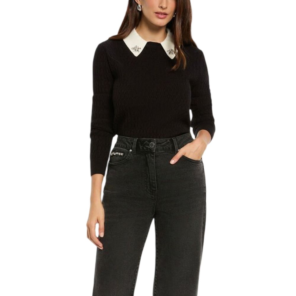 Black Viscose Sweatshirt