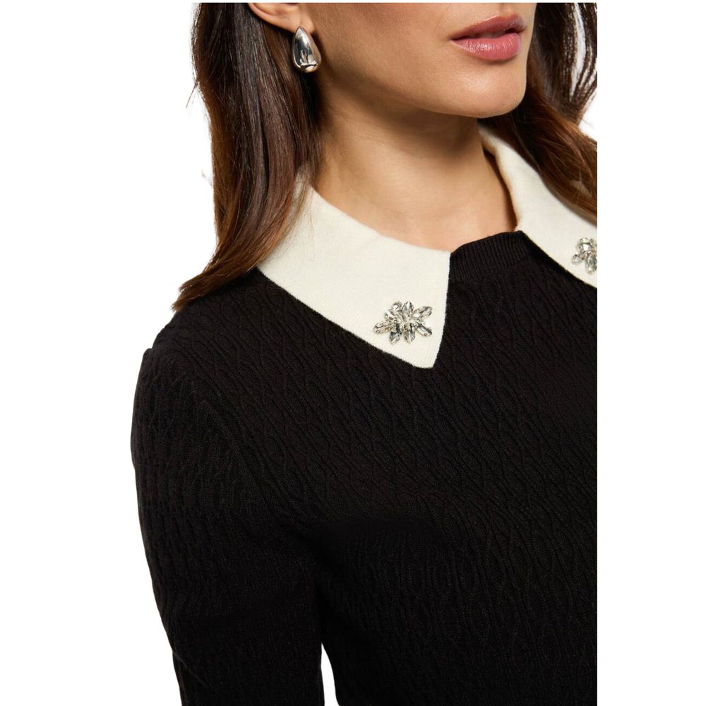Black Viscose Sweatshirt