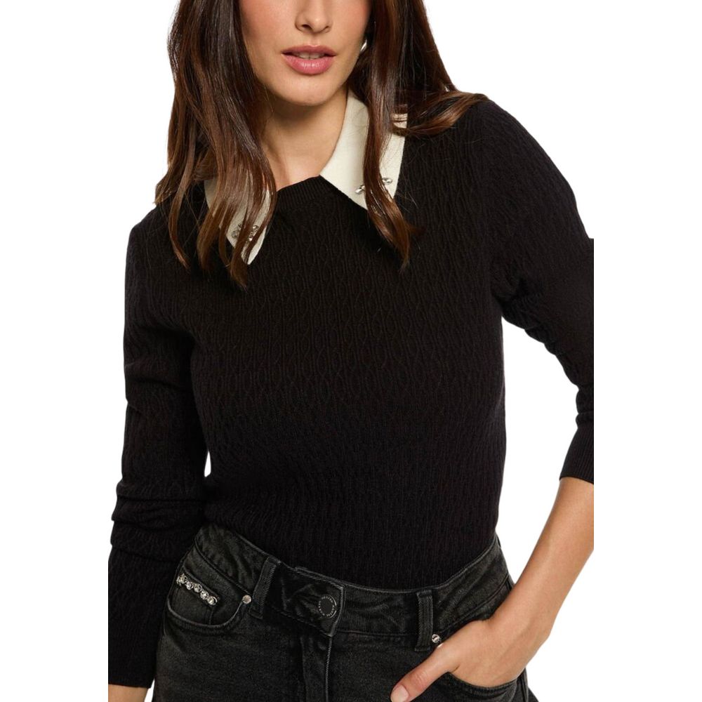 Black Viscose Sweatshirt