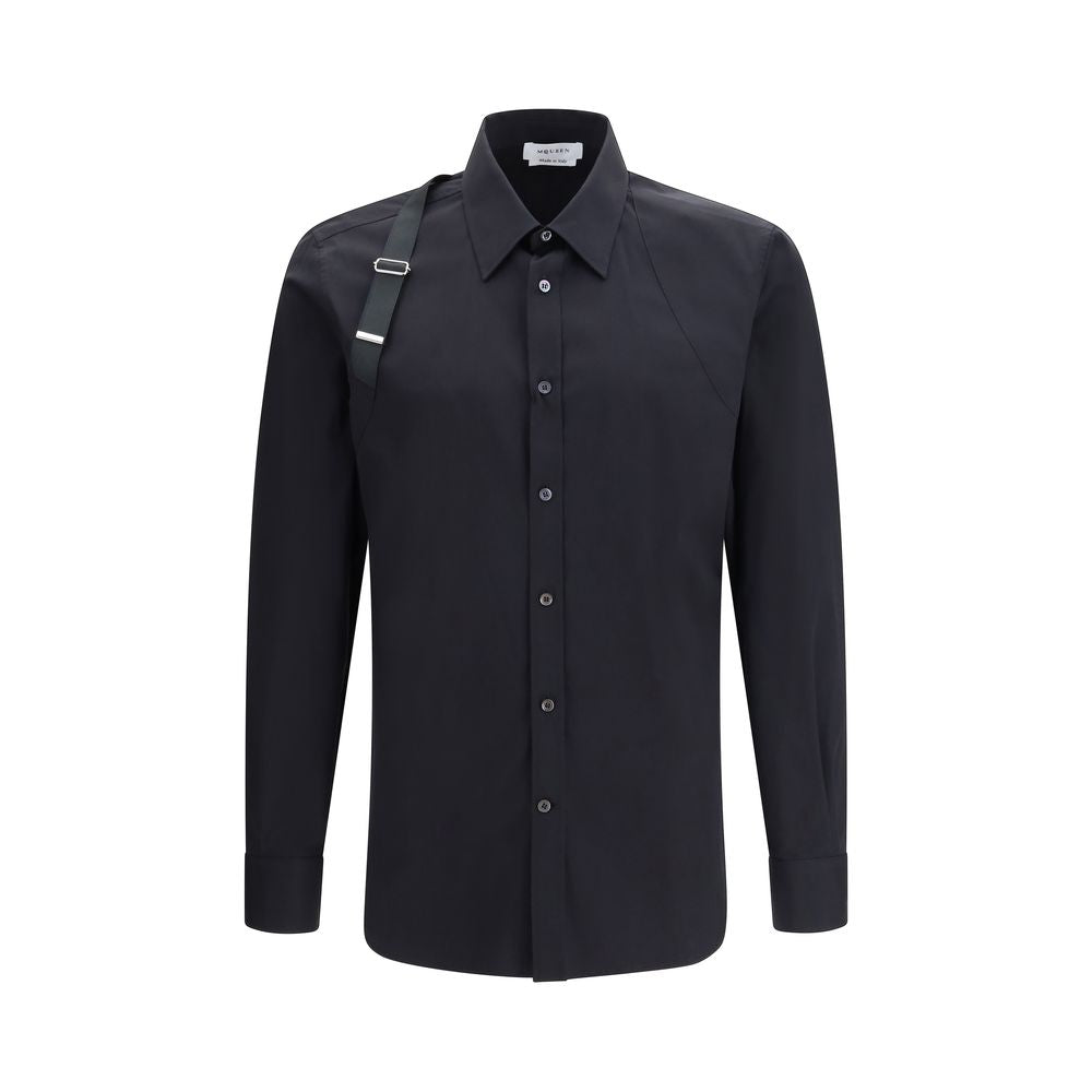 Black Cotton Dress Shirt