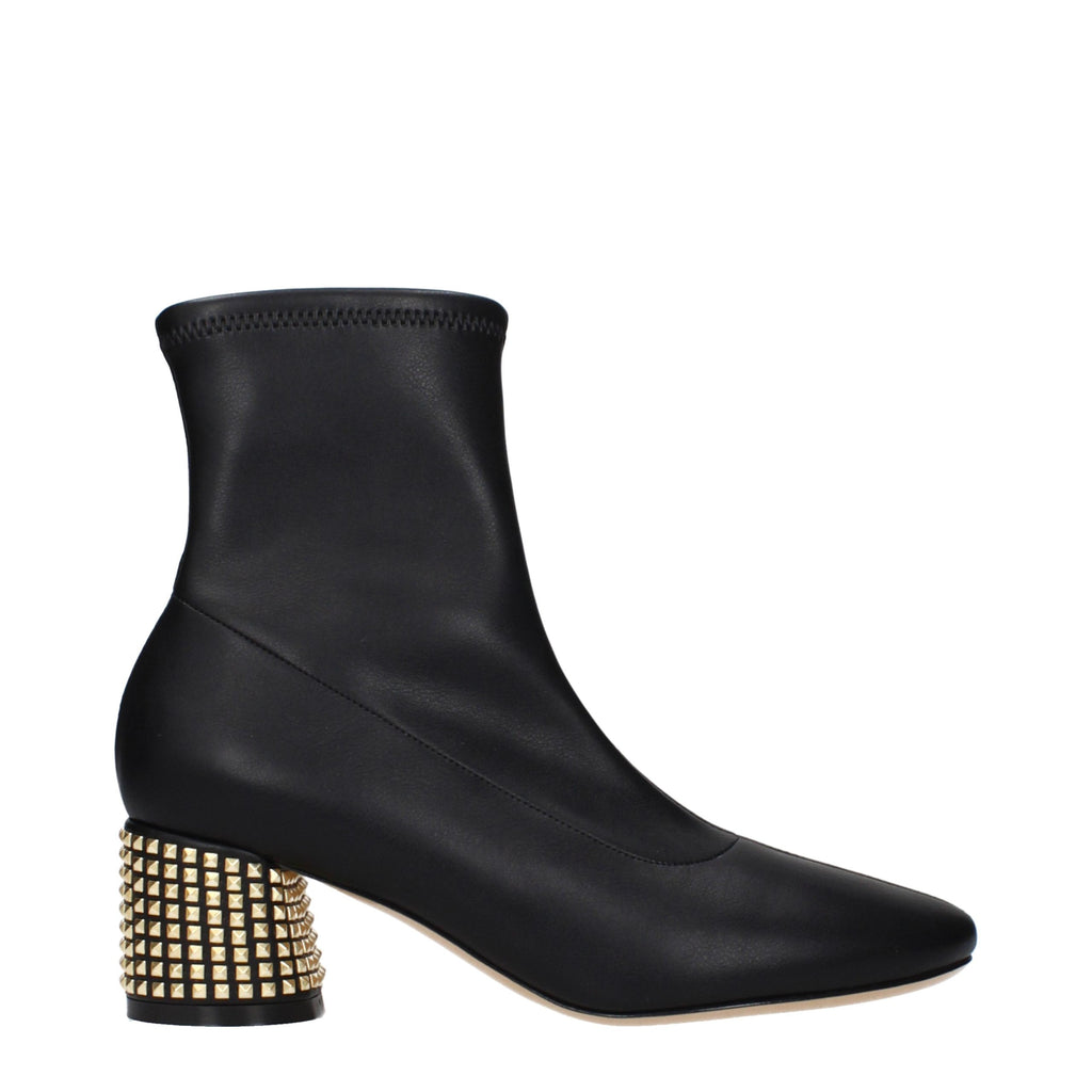 Black Leather Ankle Boots