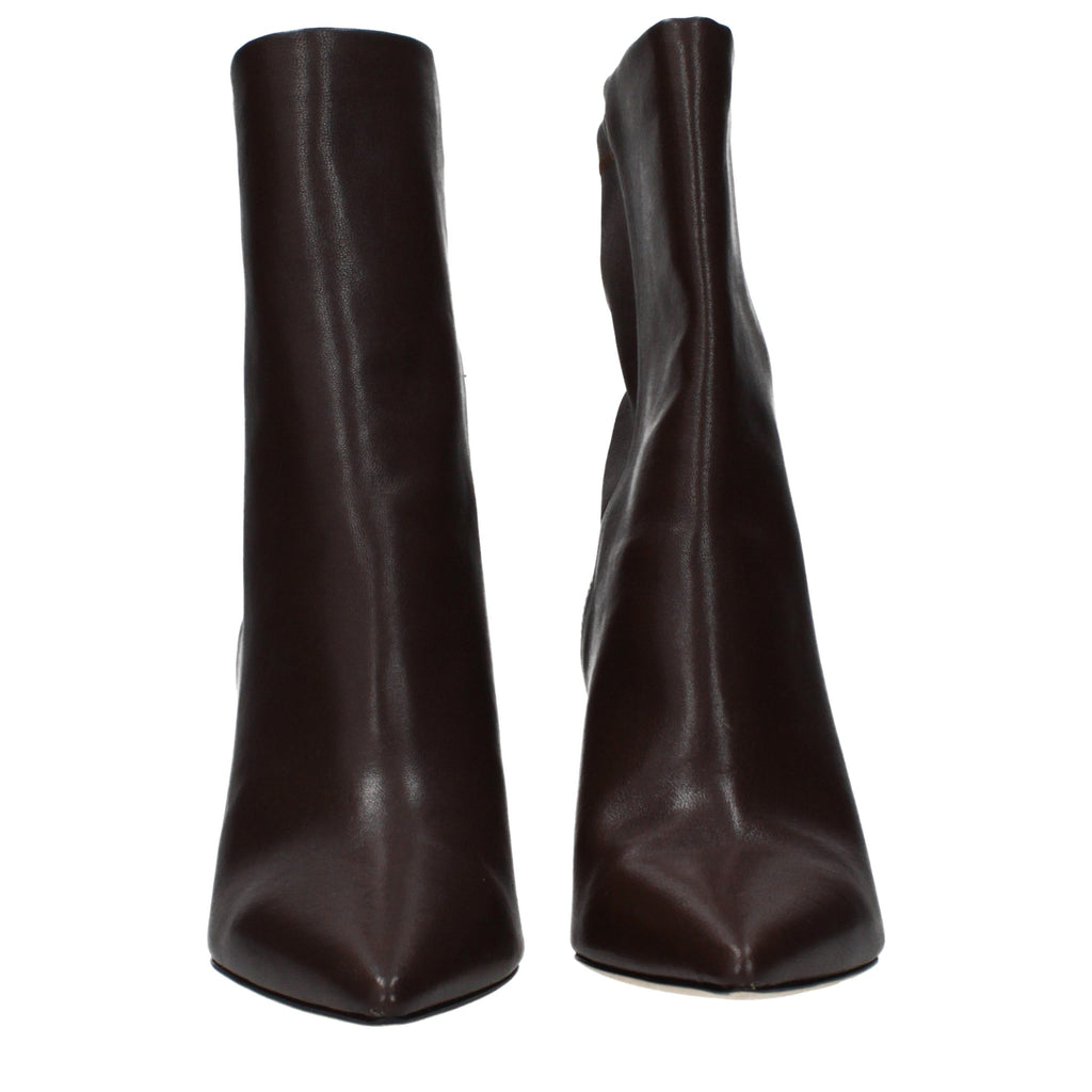 Brown Leather Ankle Boots
