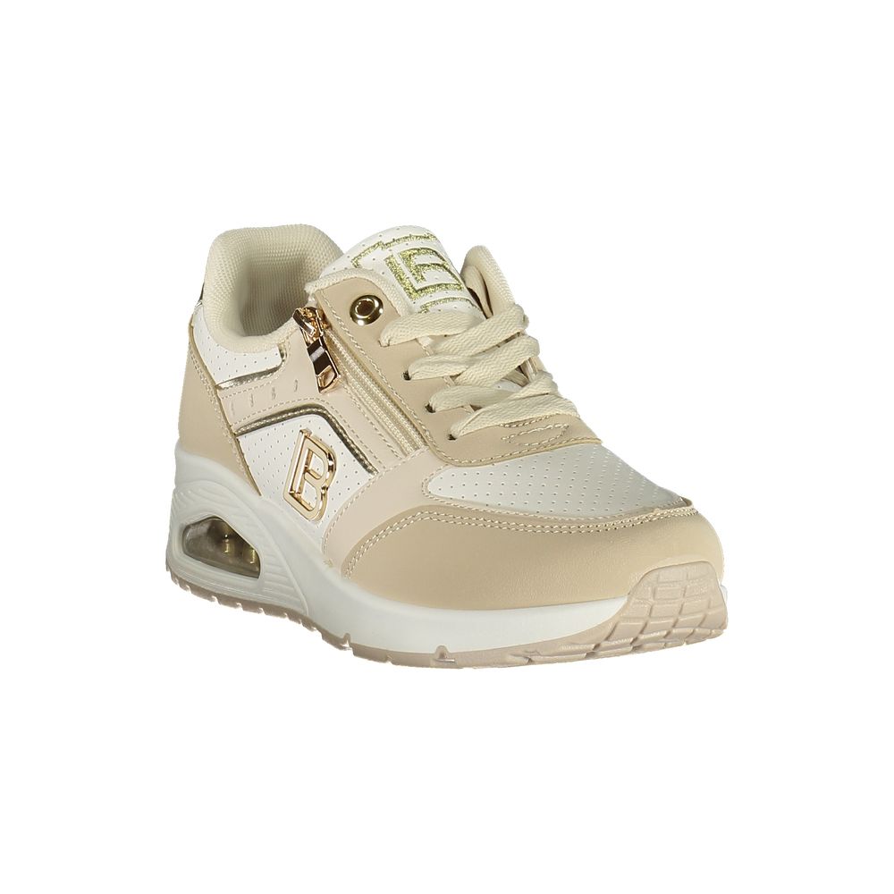 Beige Polyurethane Women Sneaker