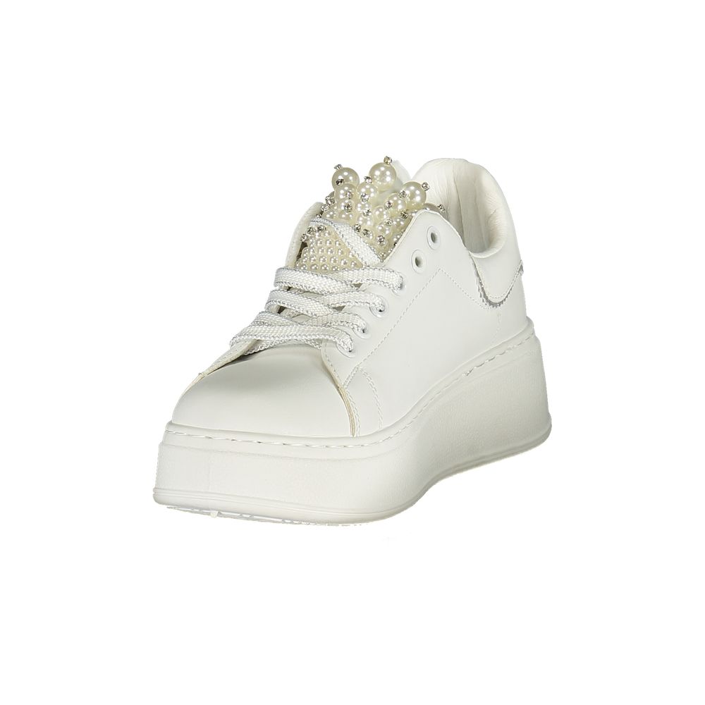 Bianco Polyurethane Women Sneaker