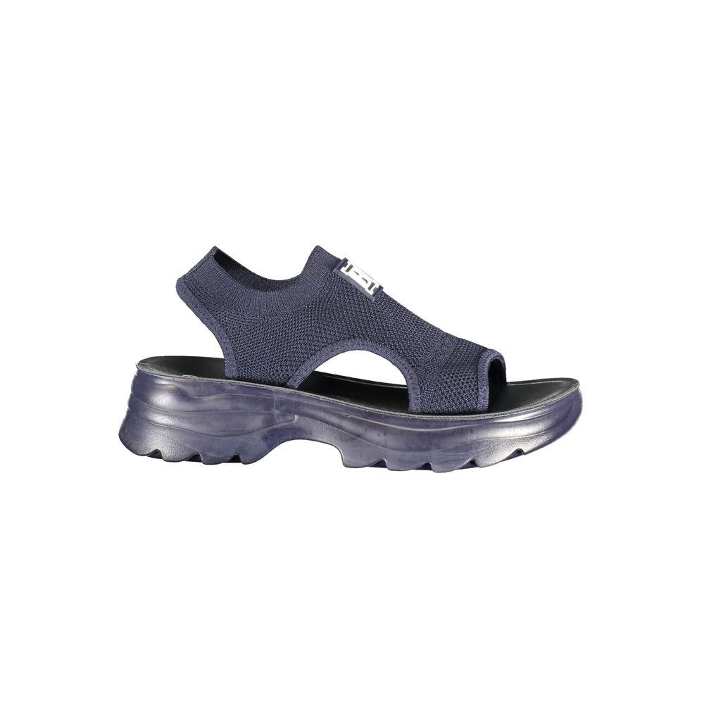 Blue Polyester Women Sandal