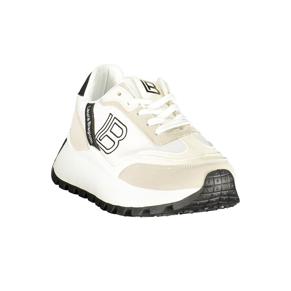 Bianco Polyurethane Women's Sneaker