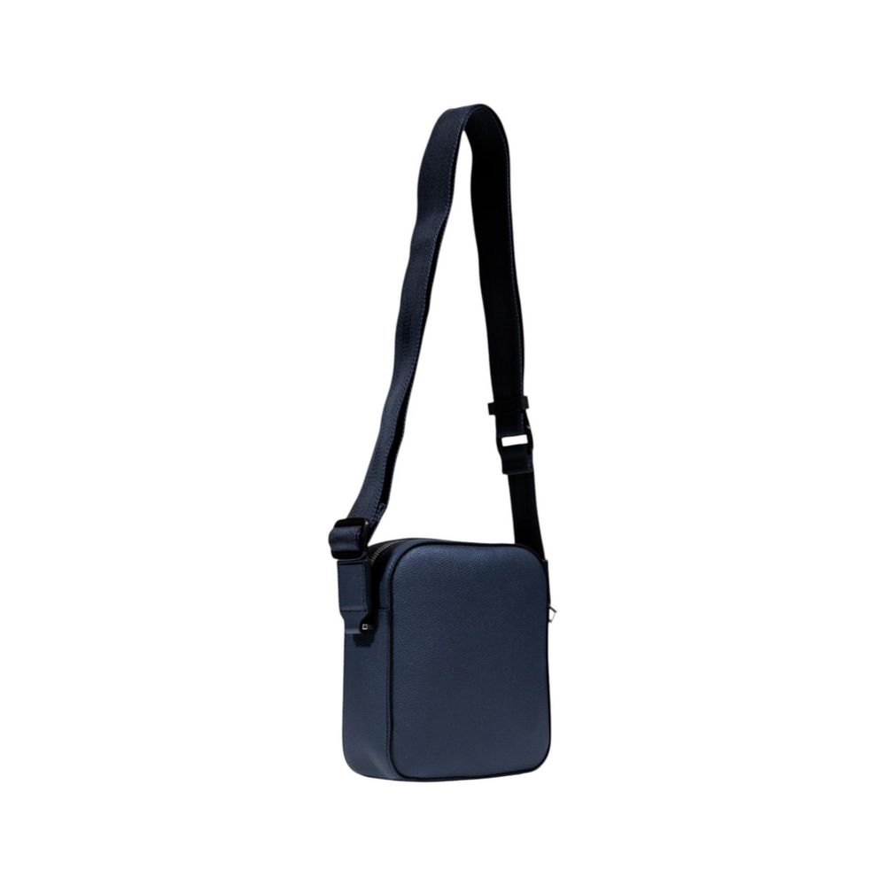 Blue Recycled Polyurethane Messenger Bag