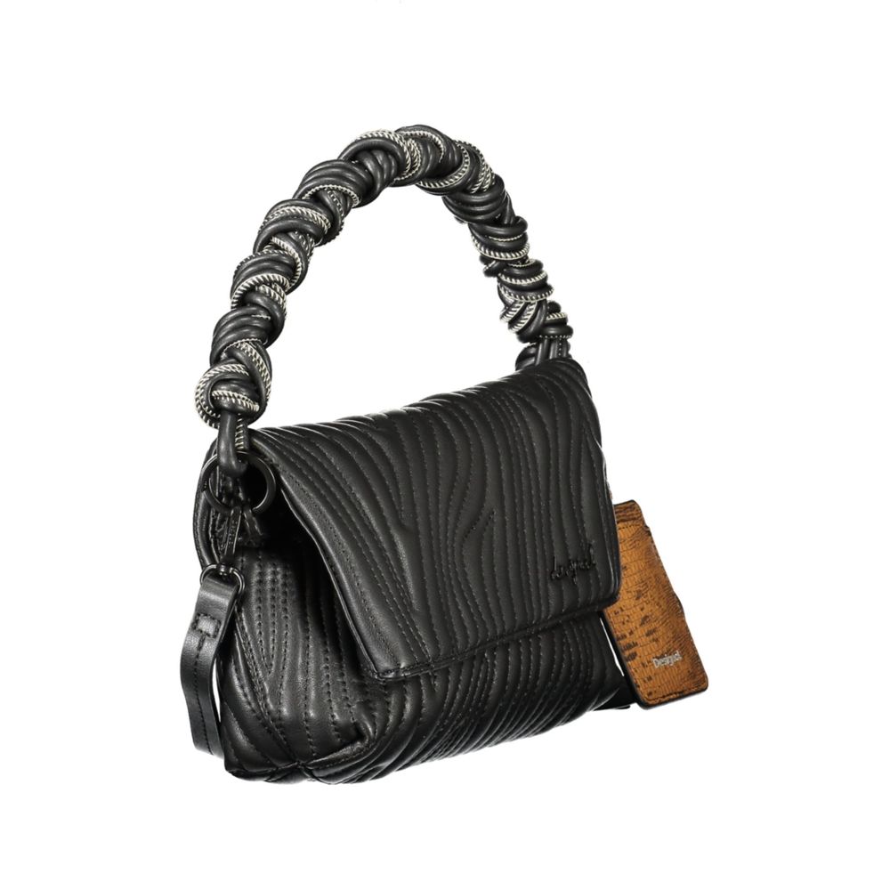 Ecru Polyurethane Women's Handbag