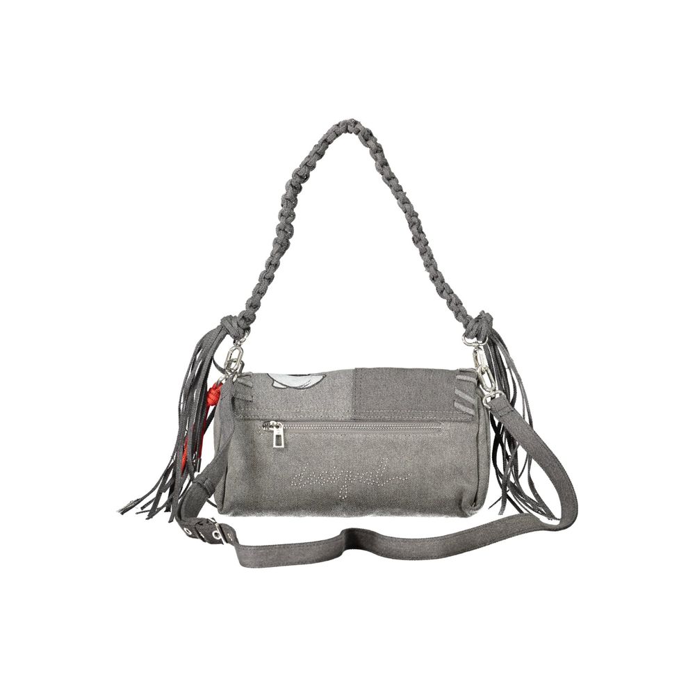 Grigio Cotton Women Handbag