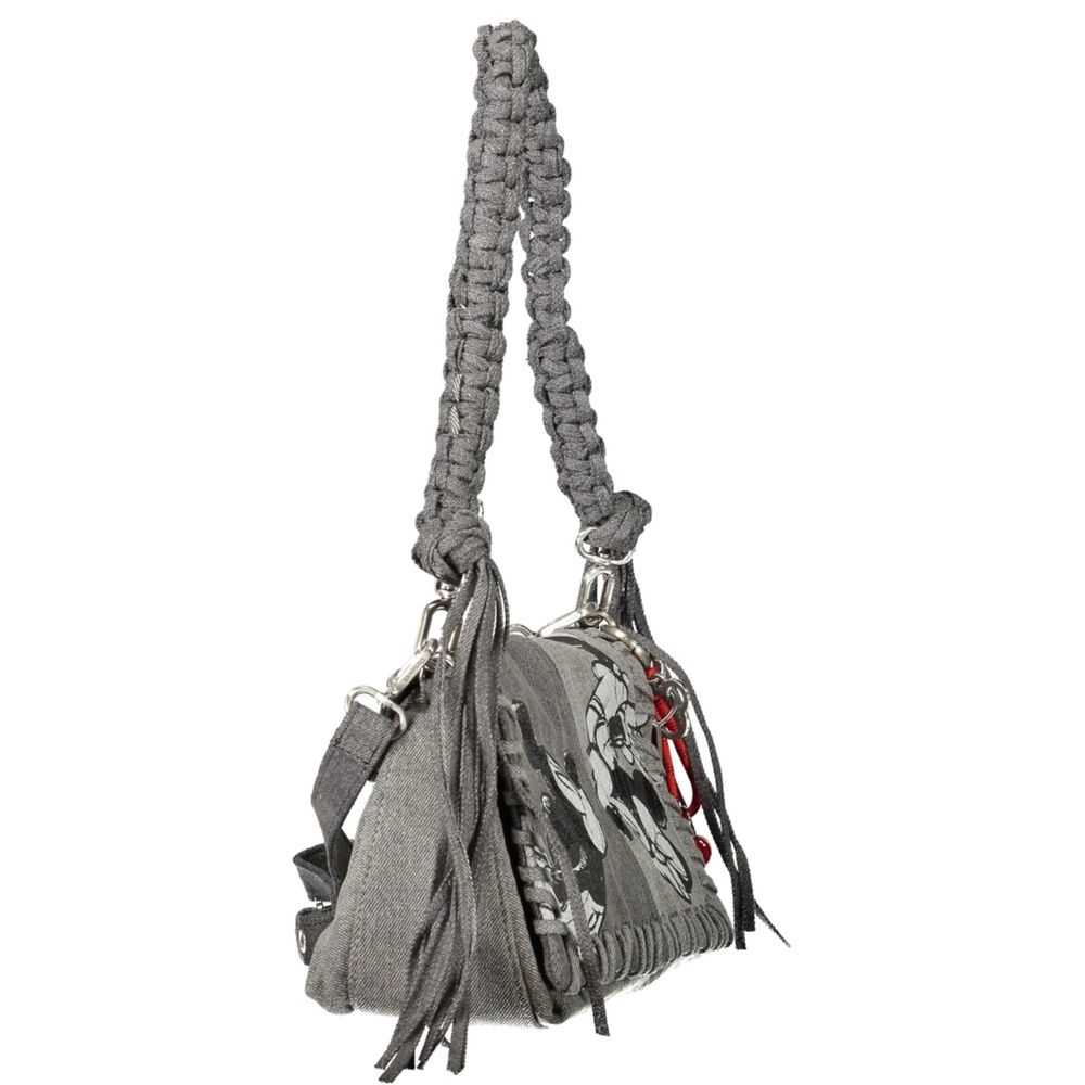 Grigio Cotton Women Handbag