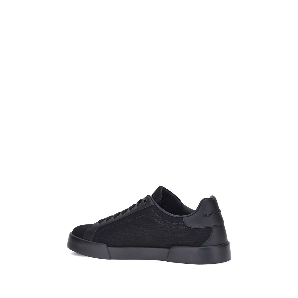 Black Calf Leather Bos Taurus Low Top Sneakers