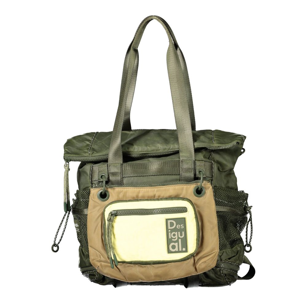 Verde Polyester Woman Backpack