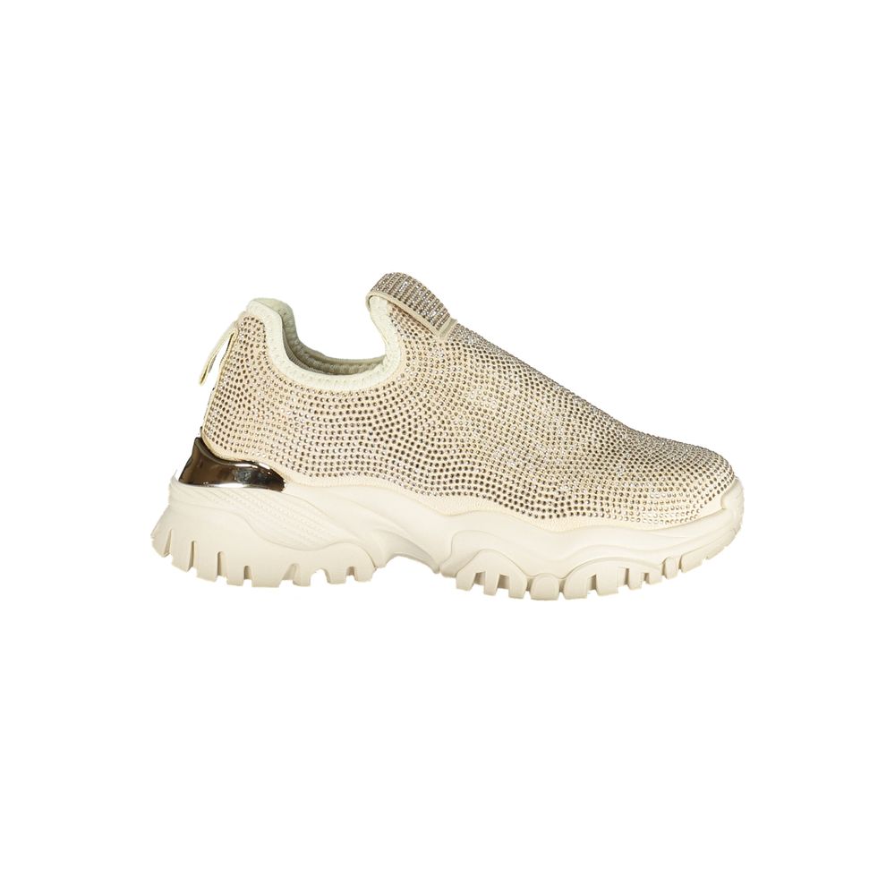 Beige Polyurethane Women Sneaker