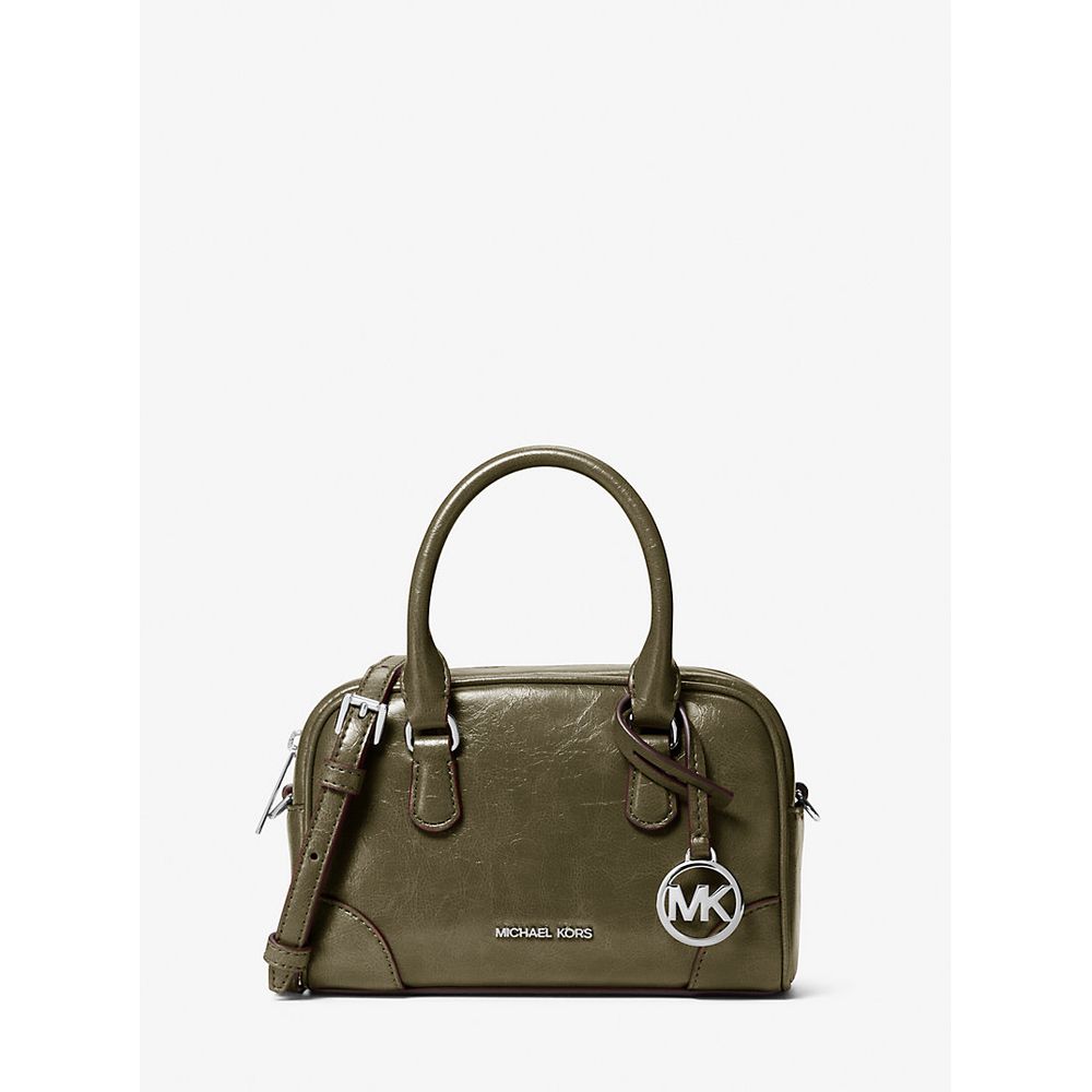 Bicolor Leather Handbag