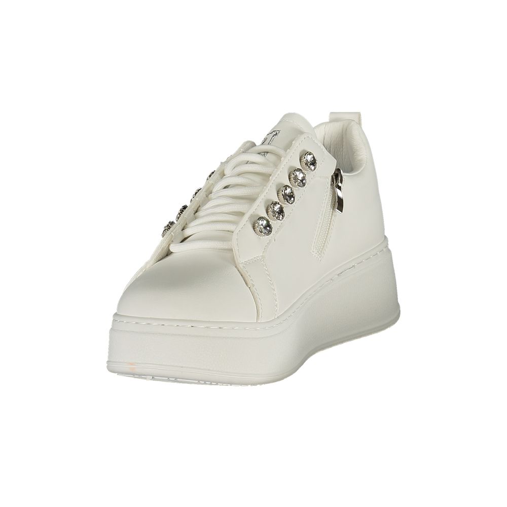 Bianco Polyurethane Women Sneaker